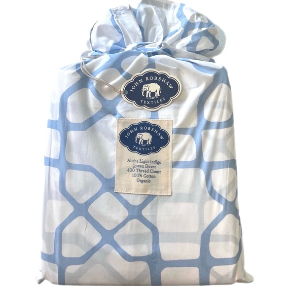 NWT John Robshaw Textiles Alisha Reversible Queen Duvet - Picture 3 of 7